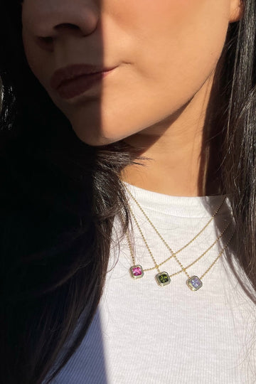 ICON NECKLACE- AQUAMARINE